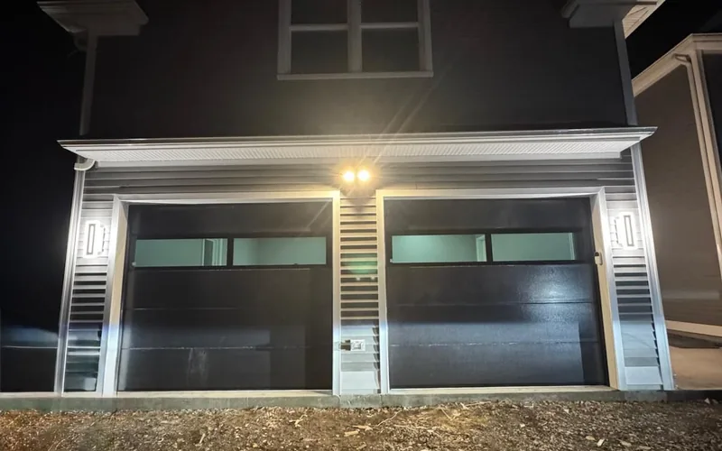 After-hours frosted-glass install